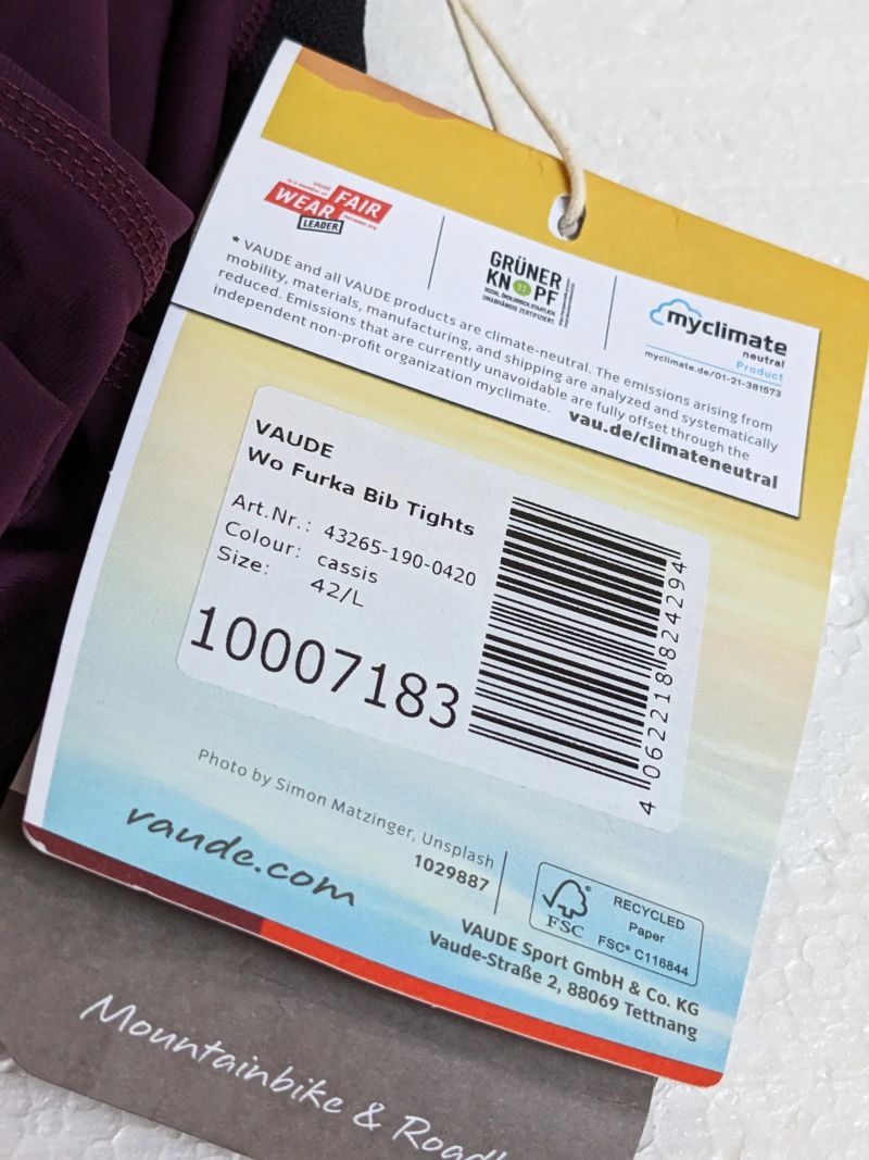 Vaude Furka Bib dámské cyklistické kalhoty