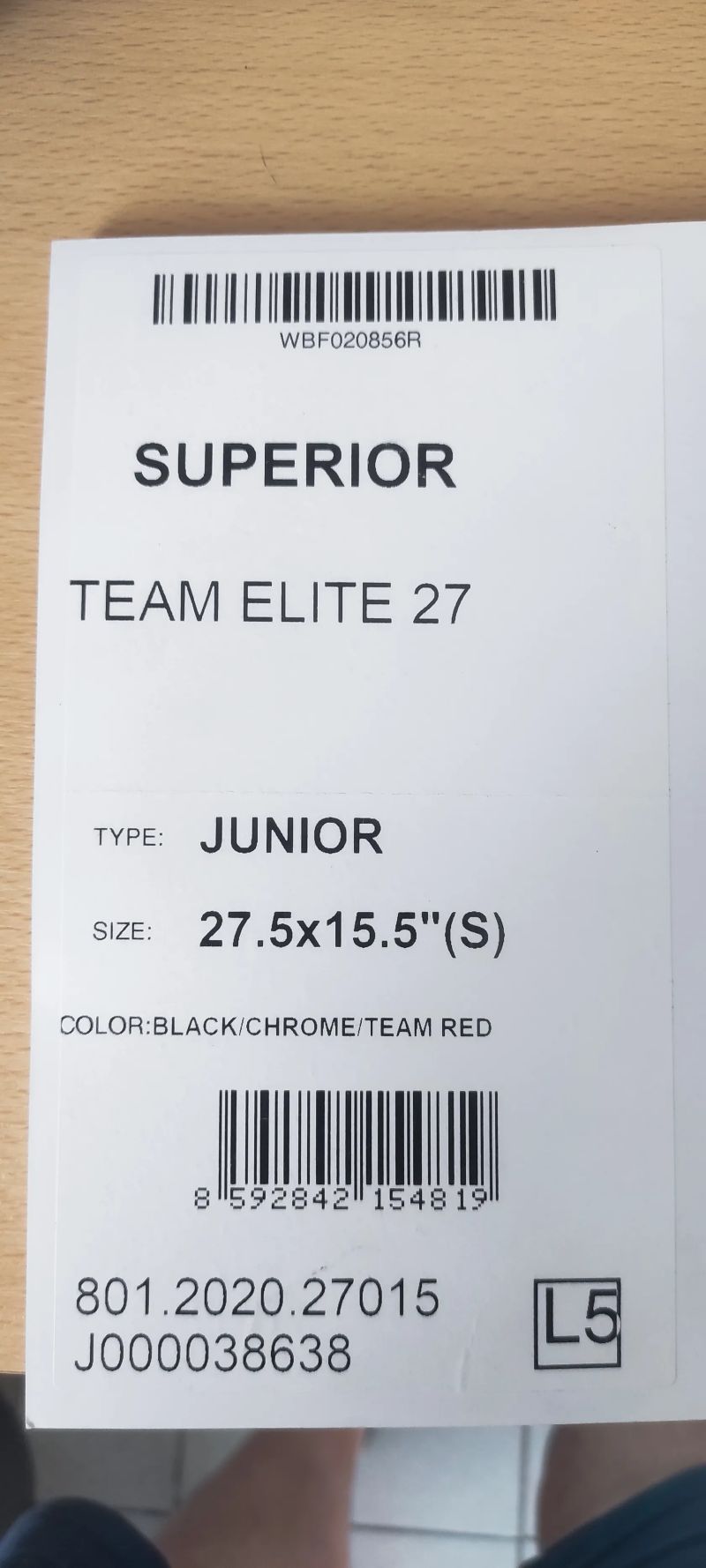 Superior team Elite 27 junior