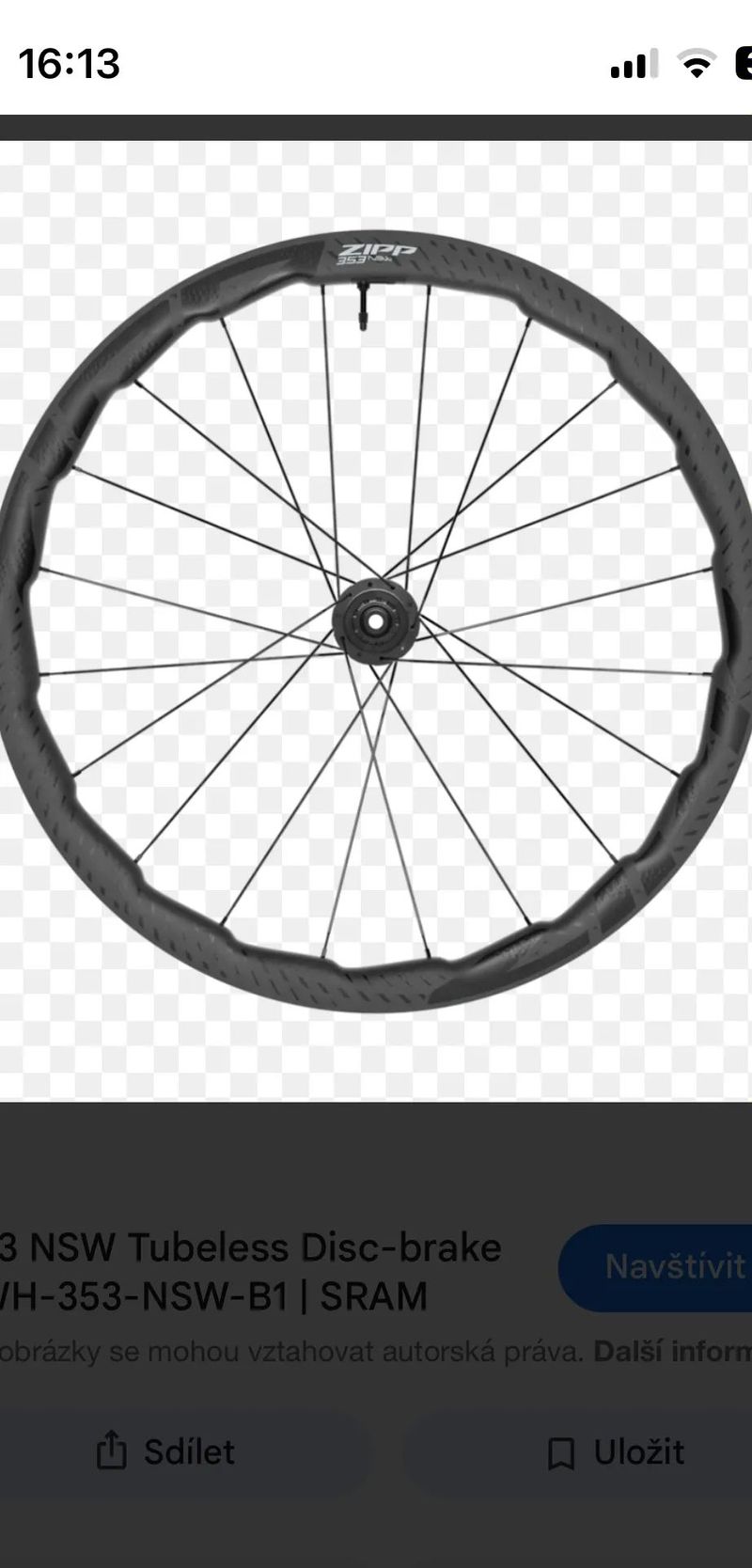 sada kol ZIPP 353 NSW carbon tubeless