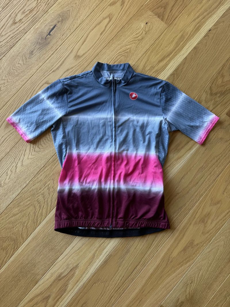 Castelli dres dámský letní bordó-růžovo-šedý