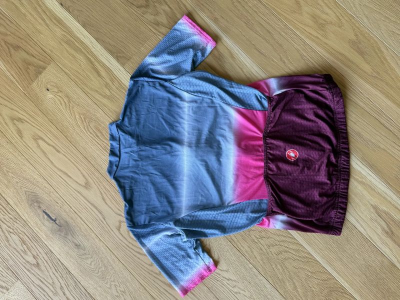 Castelli dres dámský letní bordó-růžovo-šedý