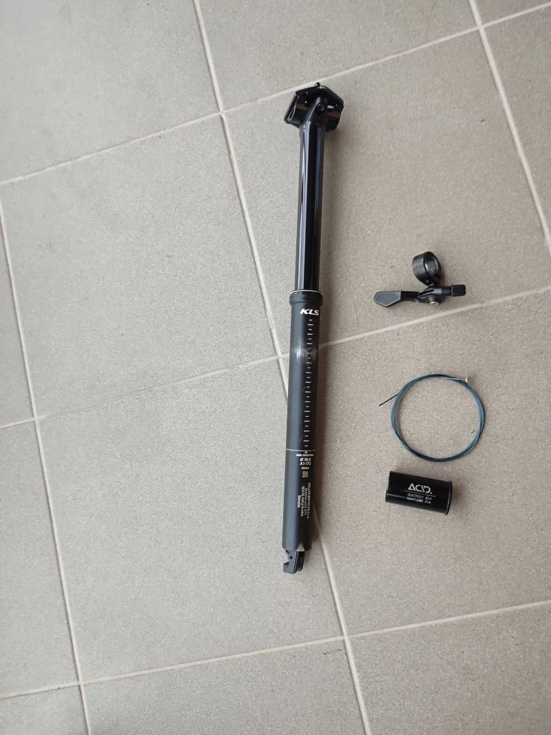 Tel. sedlovka KLS 30,9/170mm,redukcia na 31,6 + packeta Zdarma