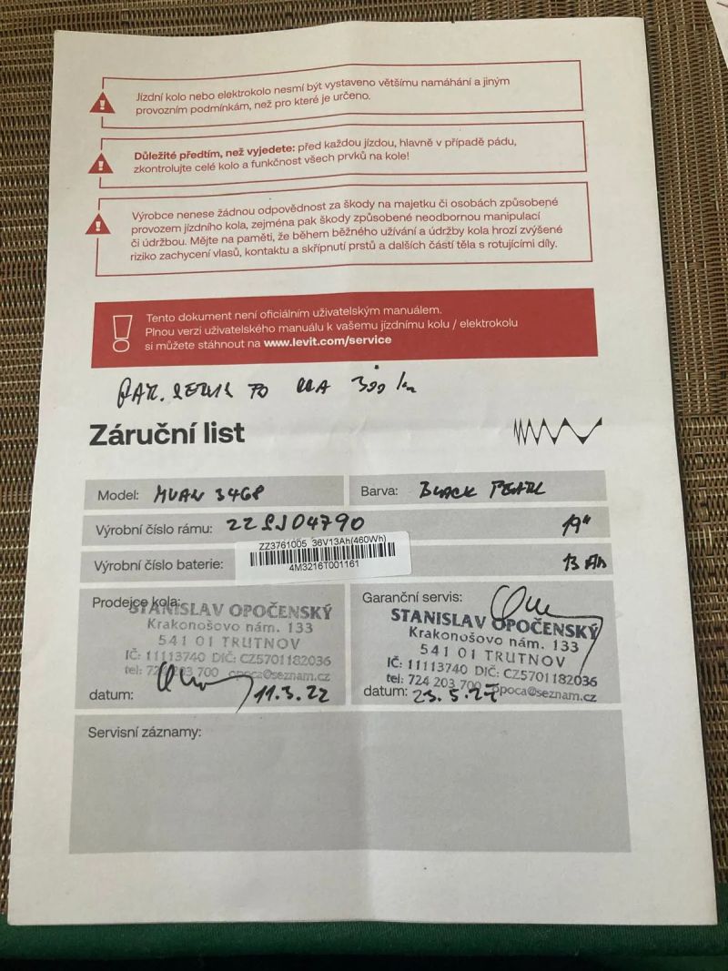 Elektro kolo Levit