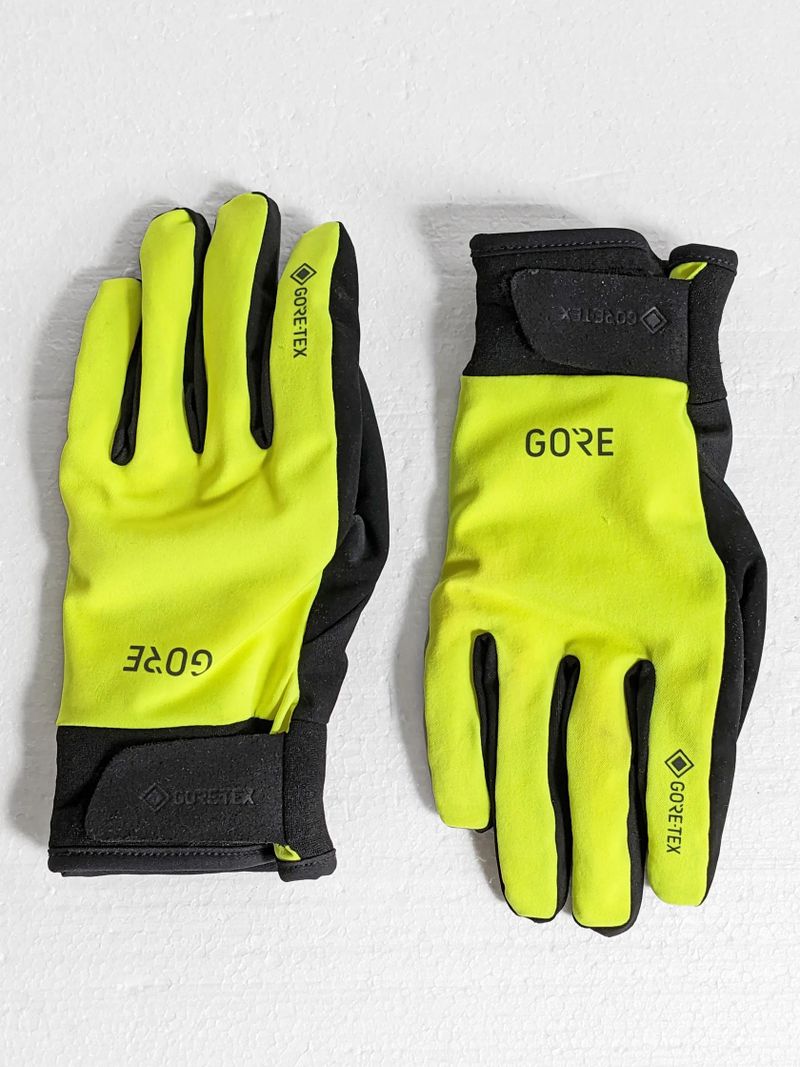 Cyklistické zimní rukavice Gore C5 Gore-Tex Thermo Gloves neon yellow / black