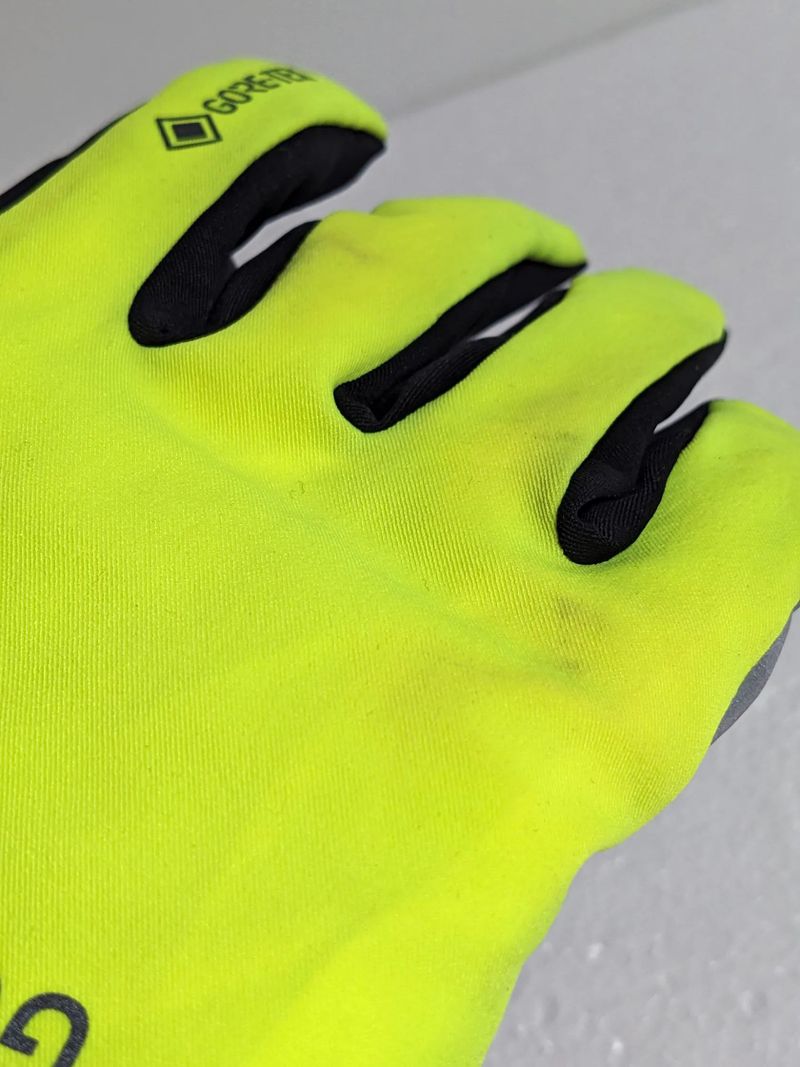 Cyklistické zimní rukavice Gore C5 Gore-Tex Thermo Gloves neon yellow / black