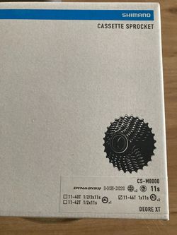 Dobrý den, nabízím k prodeji novou (ještě zabalenou) kazetu Shimano C/S-M8000