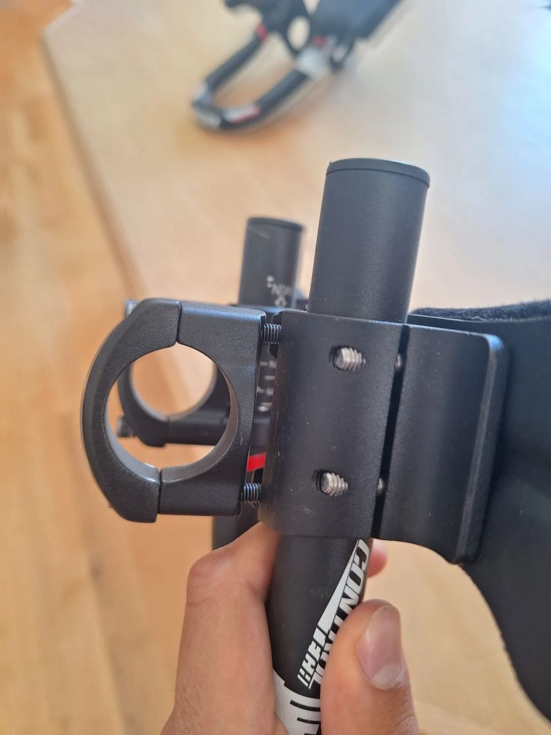 Časovkářská hrazda Controltech FALCON CLIP-ON, Al 6061, černá
