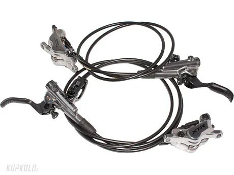 Set 4 pístkových brzd shimano XTR + závodní galfer desky