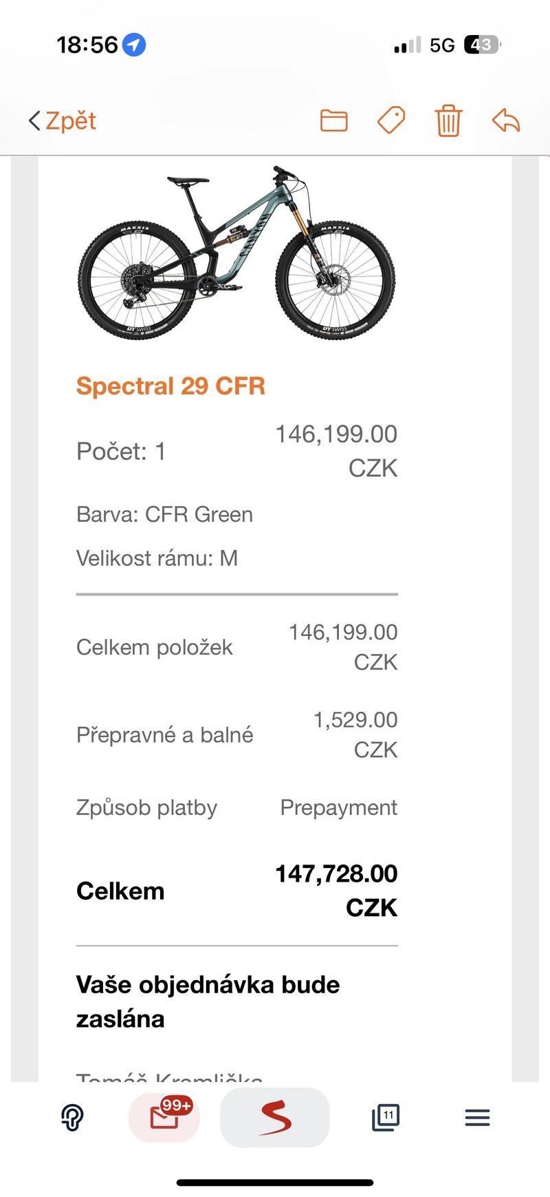 Canyon Spectral CFR 2023