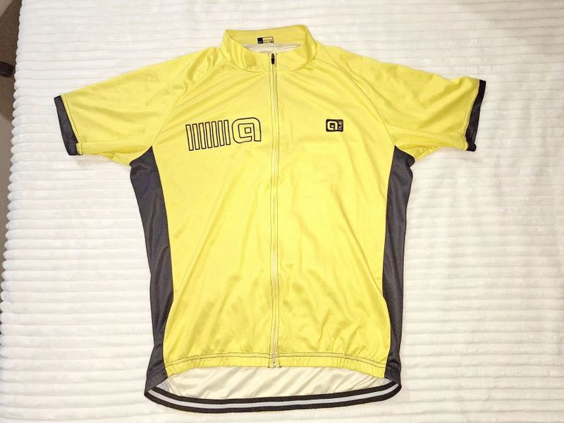 Cyklistický dres/žlutý trikot - celorozepínací - zánovní
