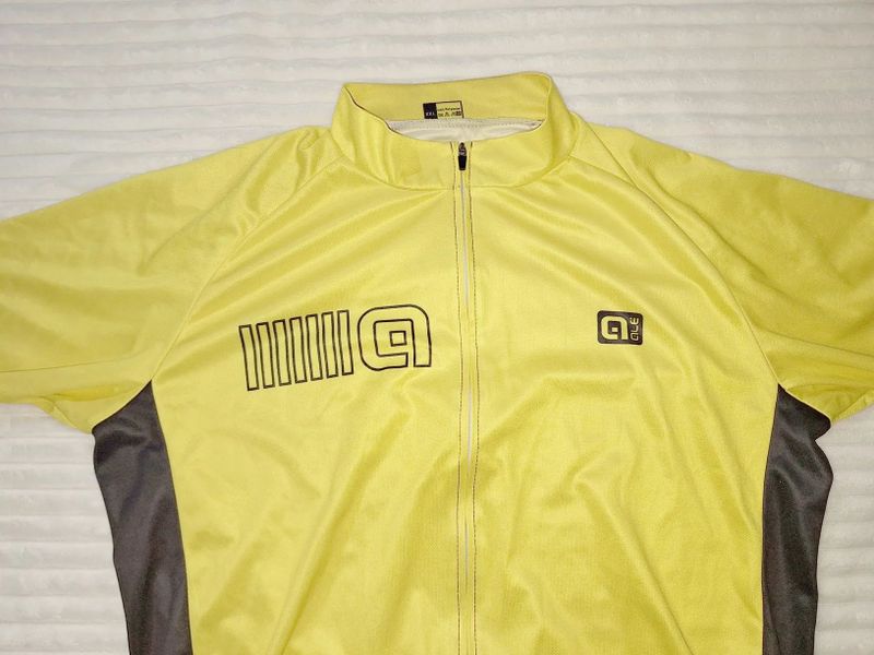 Cyklistický dres/žlutý trikot - celorozepínací - zánovní