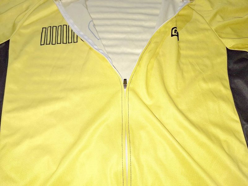 Cyklistický dres/žlutý trikot - celorozepínací - zánovní