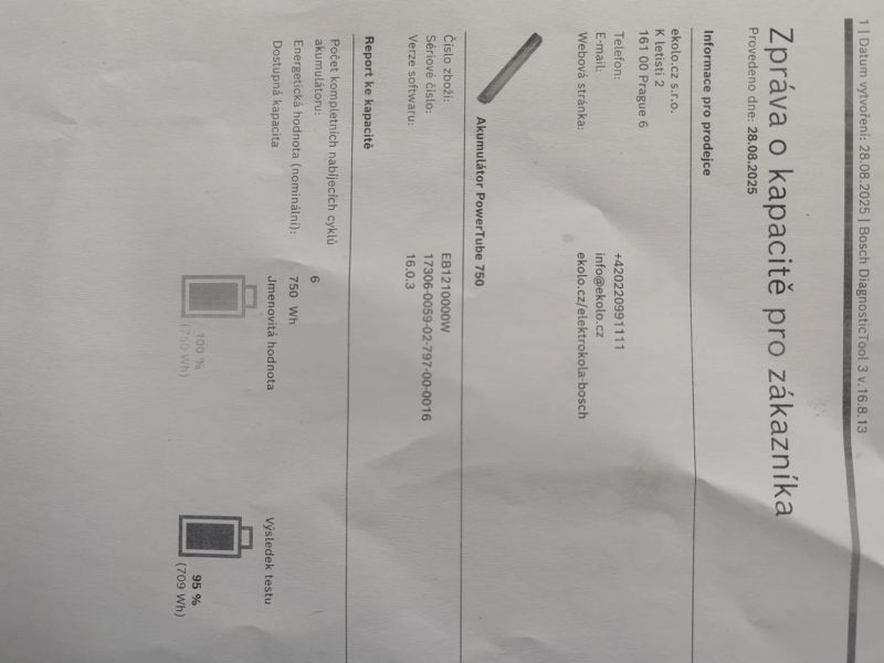Bosch Power Tube 750 Wh Horizontal