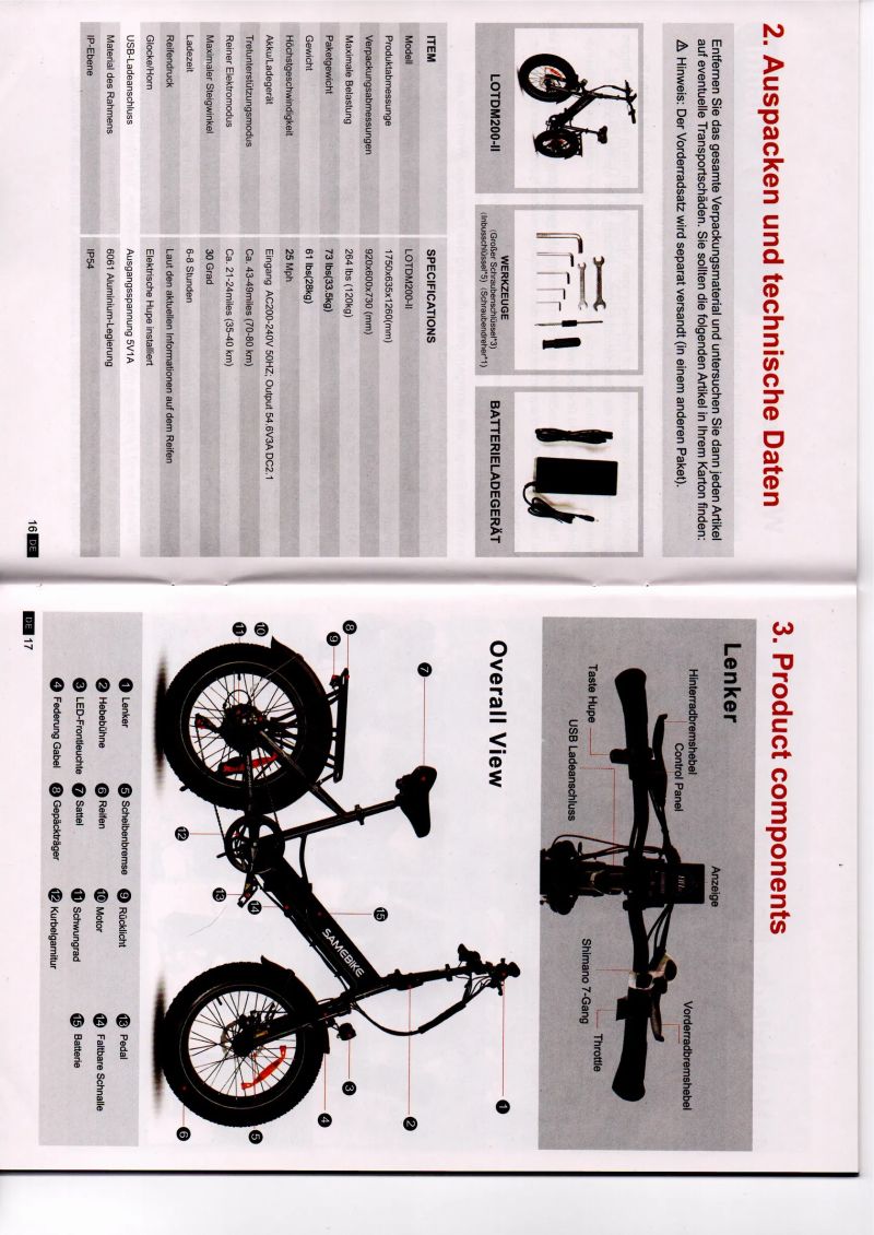 SAMEBIKE LOTDM 200-II