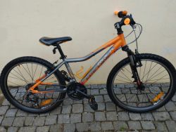 MTB kolo Rock Machine Surge 24, pro děti s výškou 115-155cm+dárek