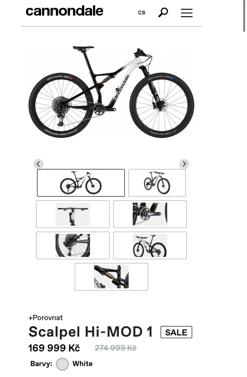 Cannondale Scalpel Hi-MOD 1 vel M 2024 AXS Eagle