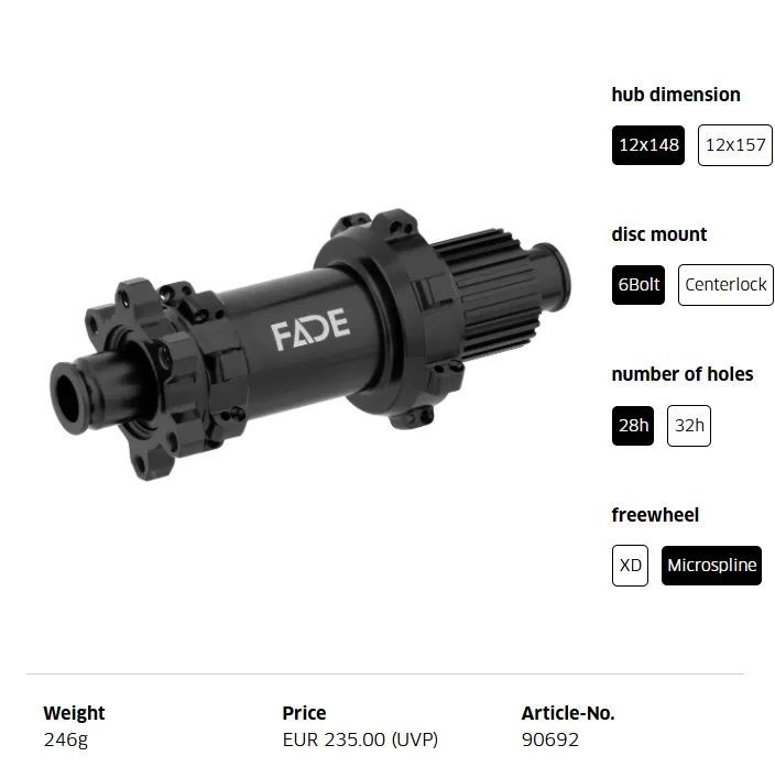 Zadní kolo 29 Newmen Evolution SL.A 30, microspline