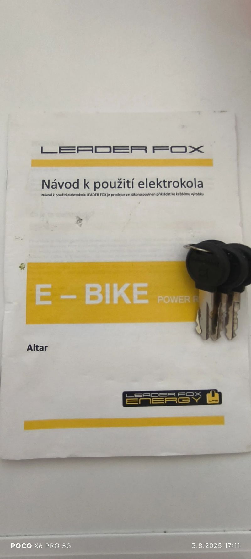 Prodám Elektrokolo Leader Fox ALTAR 
