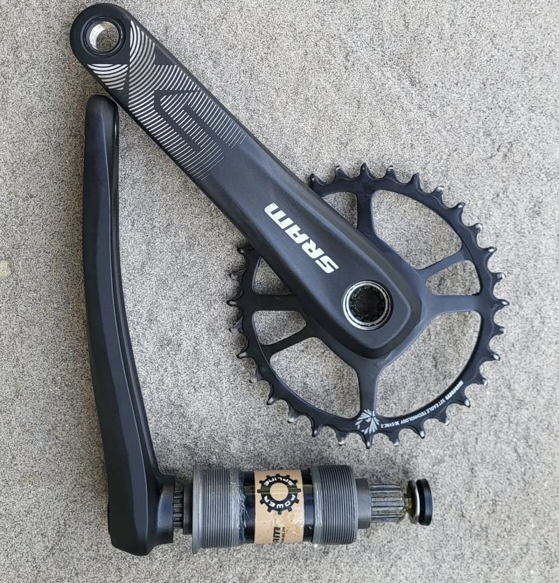 Kliky SRAM SX 175 mm, převodník 32 T, střed SRAM Powersline