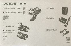 Shimano upgrade kit XTR Di2 pro 1x12 rychlosti