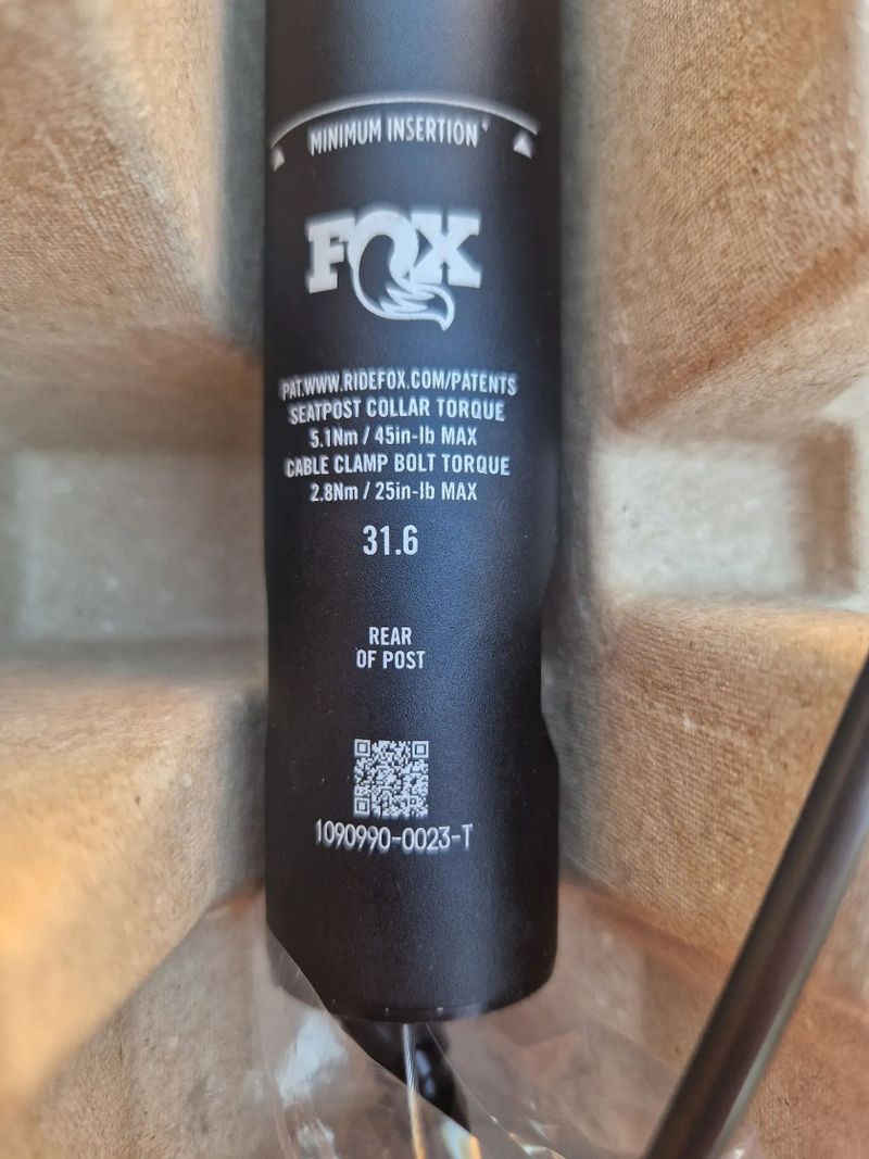 SEDLOVKA FOX TRANSFER SL 31.6mm FACTORY - 150mm + páčka Hope Dropper Lever
