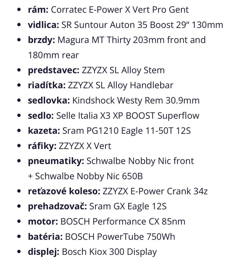 Nový elektrobicykel Corratec E-Power X-Vert FACTORY
