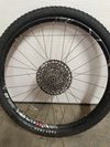 Použité zaplétané kola DT SWISS XR 1501 Boost s naby Bitex kazetou Sram GX, plášti a kotouči. 