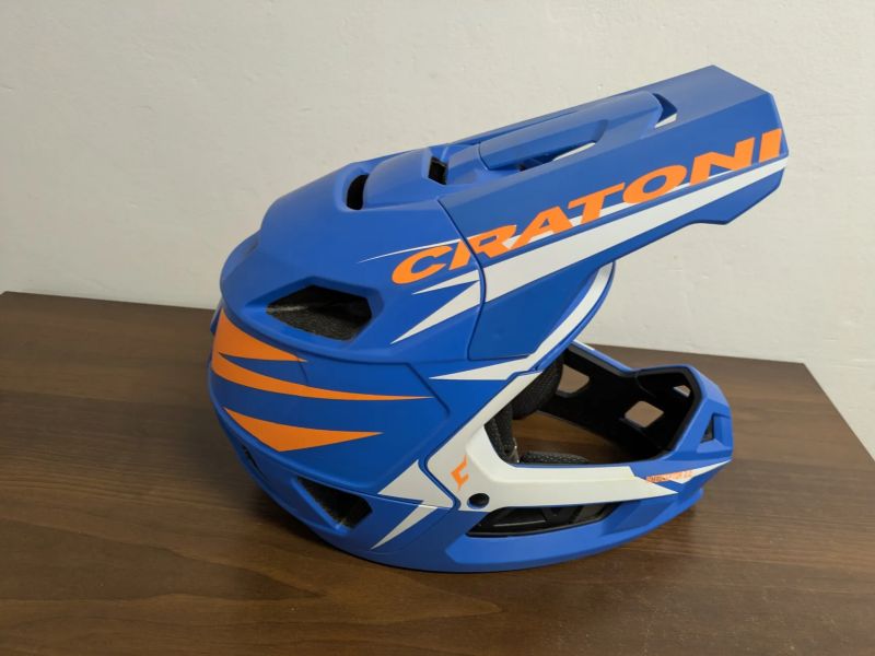 Cratoni Interceptor 2.0 blue -neon orange matt