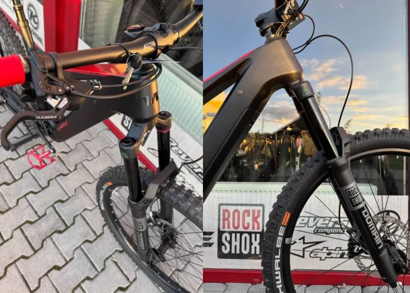 🔥🔥 SLEVA 24.000Kč -17%🔥🔥 Whistle B-Rush C8.5 RED/BLK - L / Bosch 5.generace / vidlice FOX 