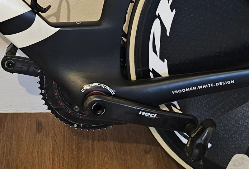 Časovkársky bike Cervelo P5 six, veľ. M/54, sada Sram Red eTap, wattmeter