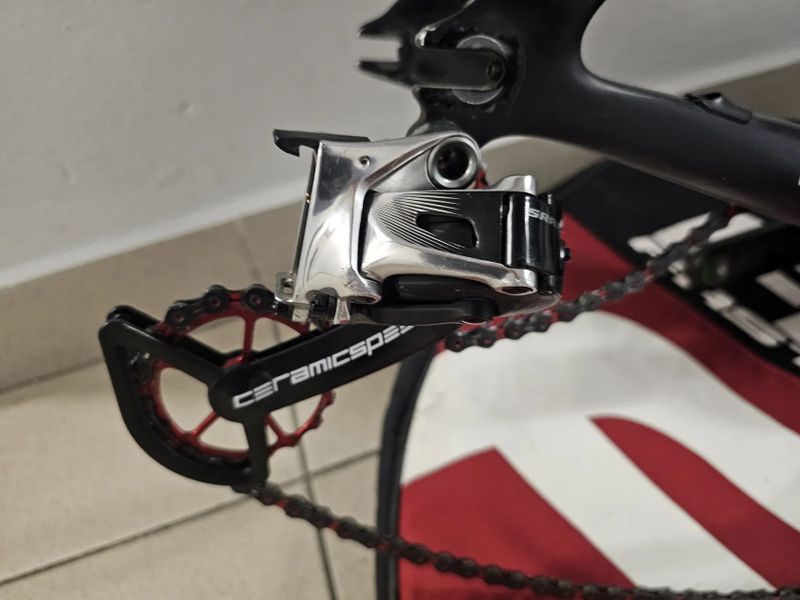 Časovkársky bike Cervelo P5 six, veľ. M/54, sada Sram Red eTap, wattmeter