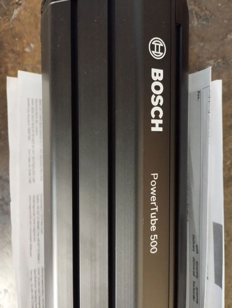 Bosch PowerTube 500Wh baterie horizontální (integrovaná)