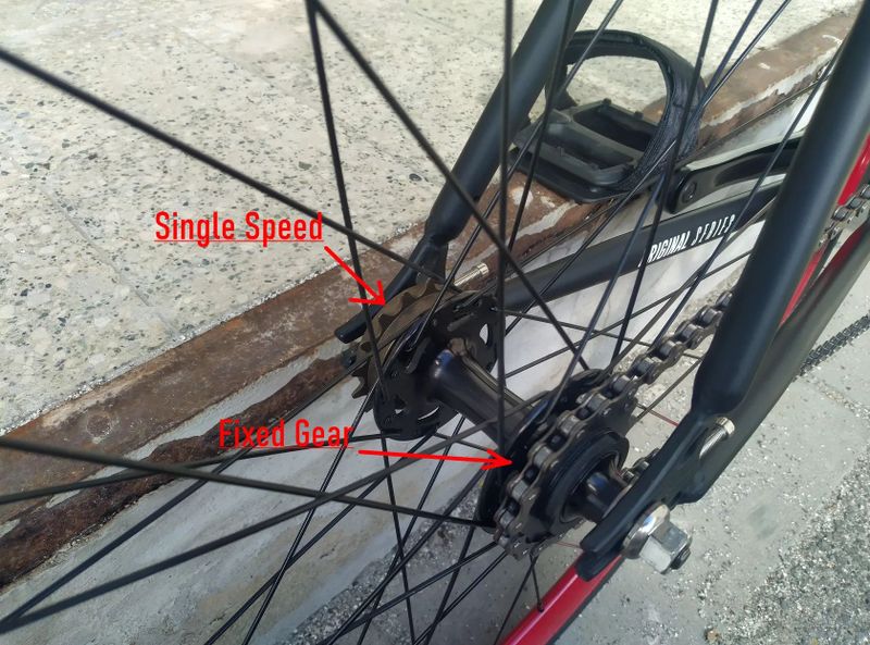 Fixed gear kolo ve skvělém stavu, flip-flop náboj +příslušenství. Ostrava-Poruba