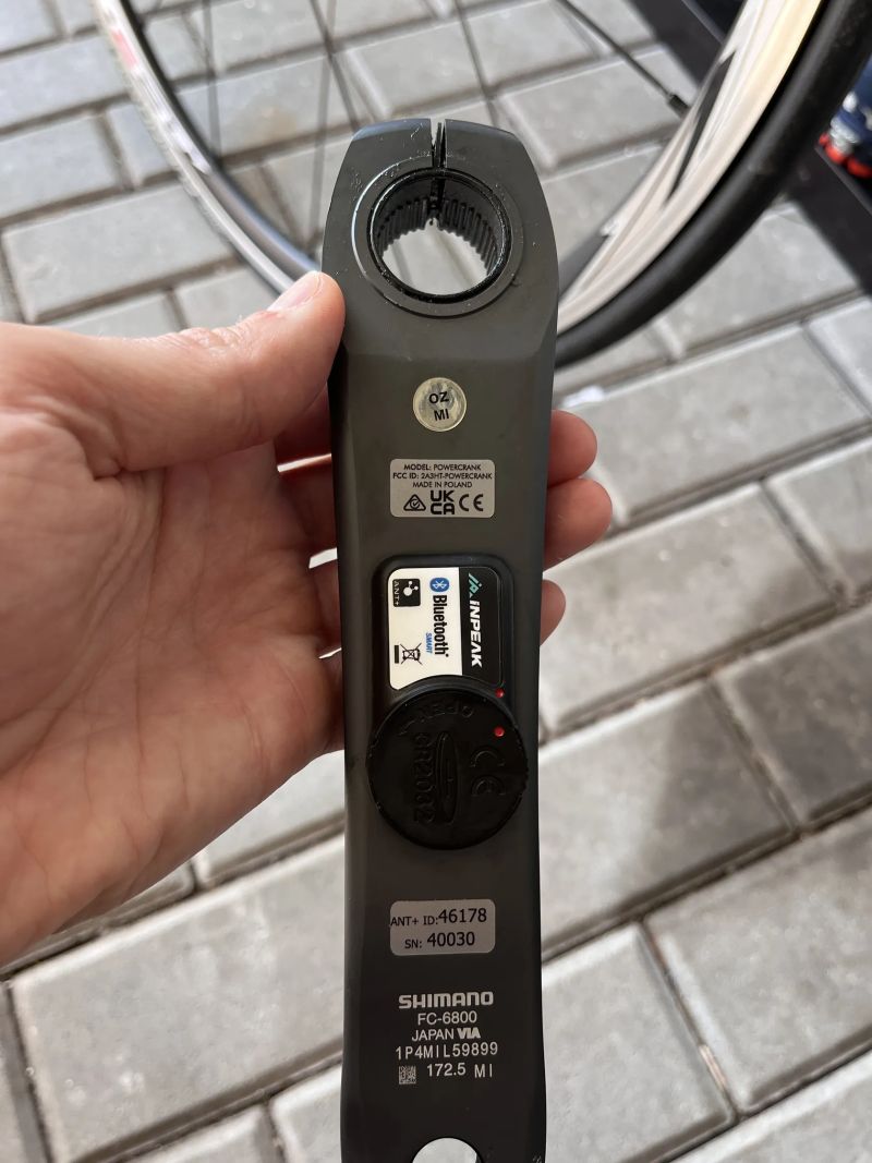 Nový INPEAK Wattmetr na klice Ultergra FC 6800