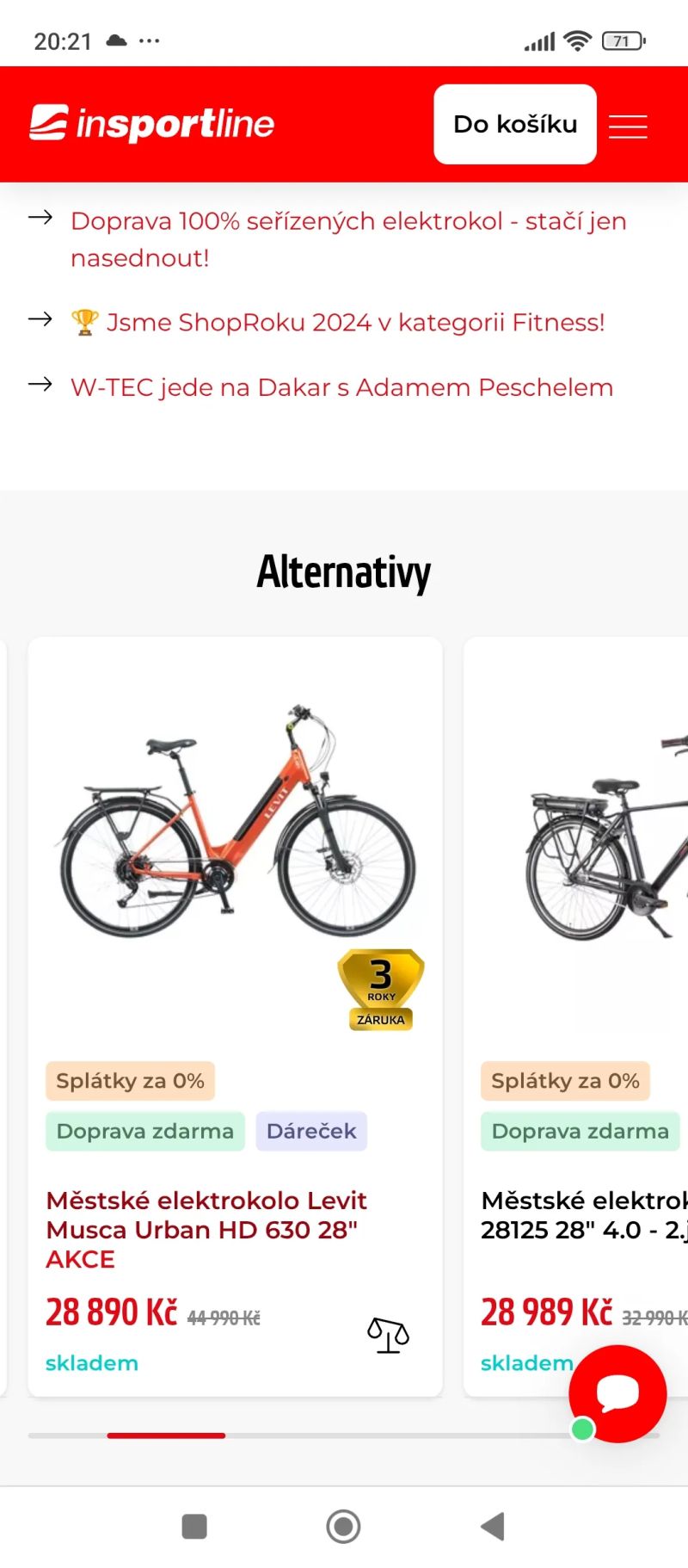Elektro kolo ,v záruce ...nevhodný dárek 