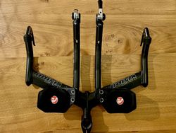 Triatlonová řídítka Vision Trimax Plus + Dura-Ace SL-BS79 + SRAM páky – KOMPLET SET