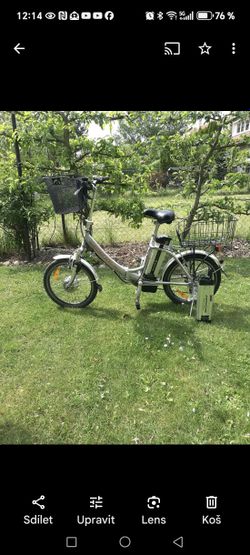 Skládací elektrokolo apache s baterií 