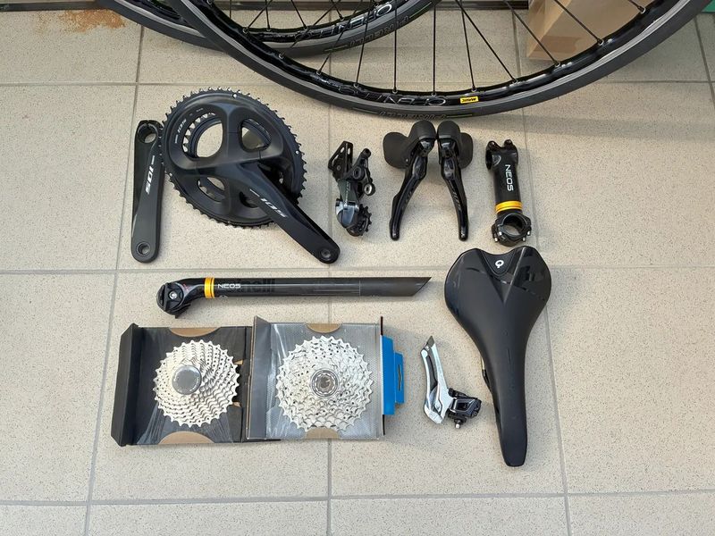 sada Shimano Dura+Ultegra+105+Cinelli atd. 