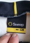 Cyklistický dres SWEEP černo/žlutý dětský 128