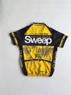Cyklistický dres SWEEP černo/žlutý dětský 128