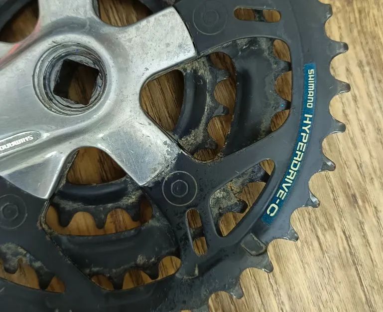 Shimano kliky trojprevodnik 42/34/24 + osa JAPAN