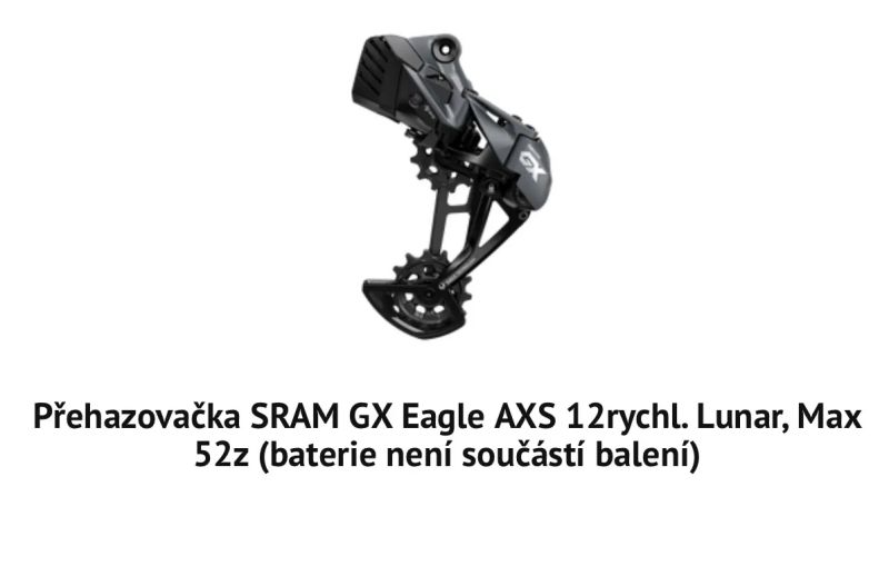 Prehazovacka Sram GX Eagle AXS 12s.