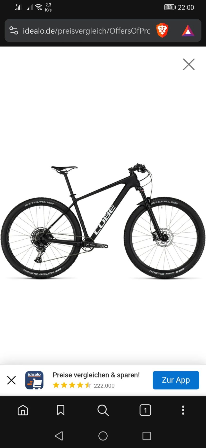 Cube One C 62 Reaktion
