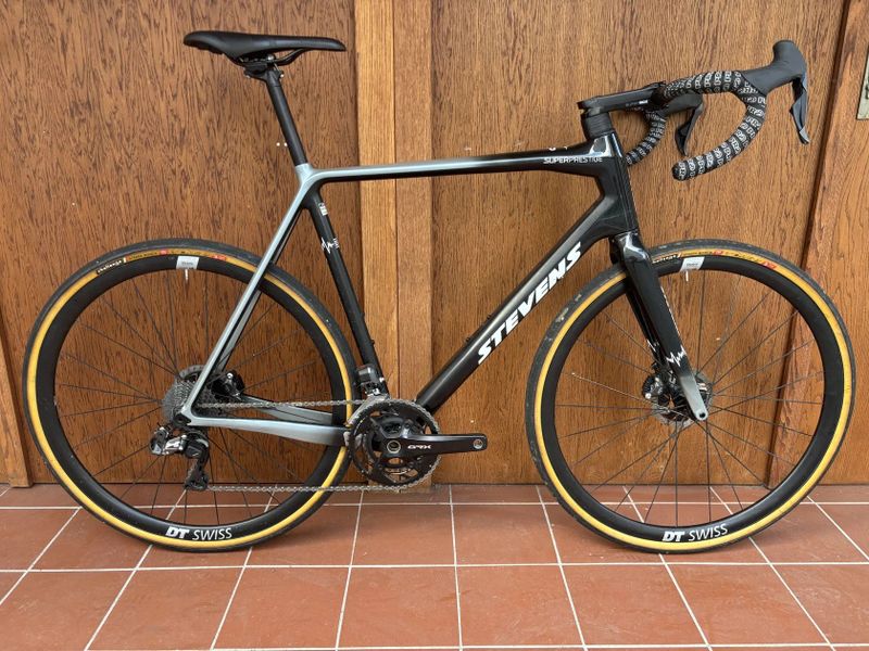 STEVENS SUPERPRESTIGE NEW DISC - SHIMANO GRX di2 2x11 - DT SWISS - vel. 60 cm