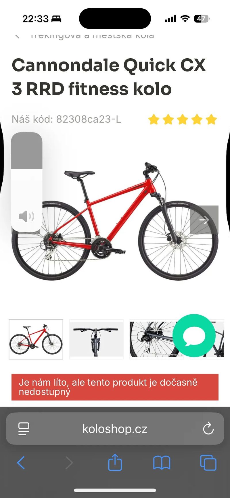 Cannondale Quick CX 3 RRD fitness kolo