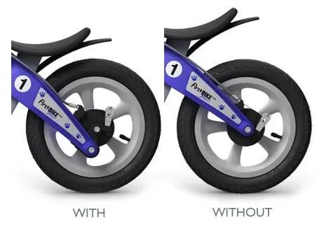 Odrážedlo Firstbike Street + košík + adaptéry na snížení