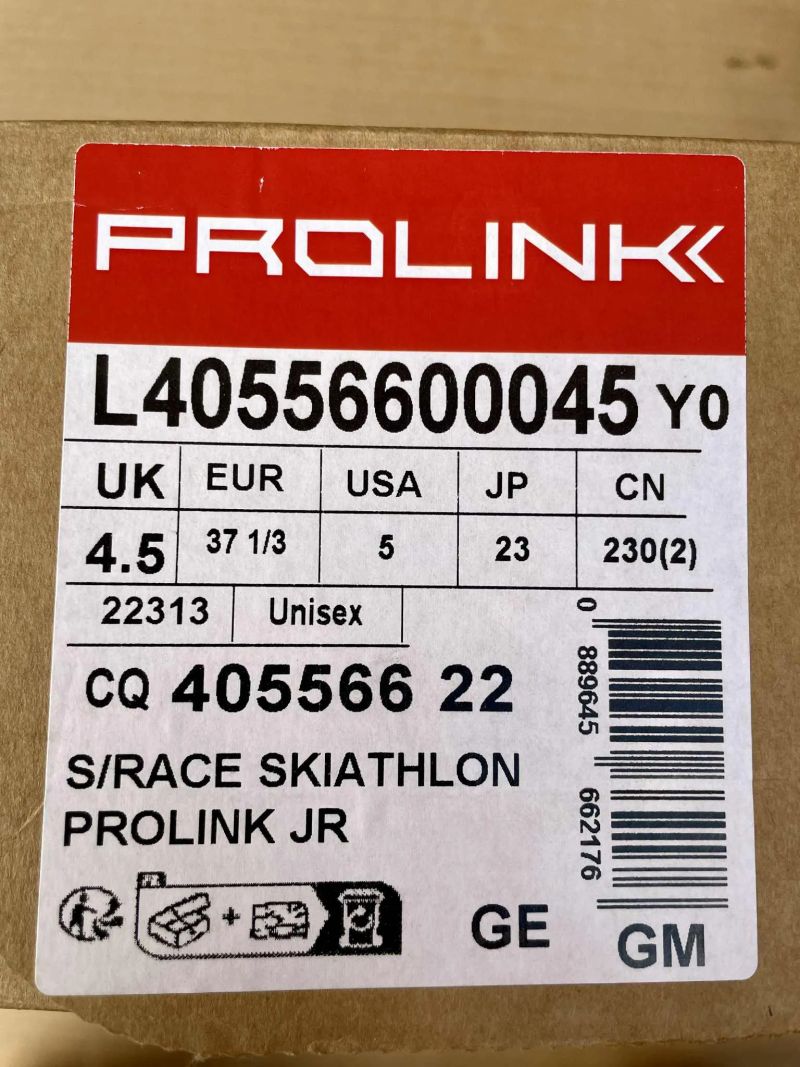 Juniorské boty na běžky SALOMON S/Race skiathlon Prolink JR UK 4,5
