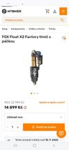 Nový Fox Float X2 Factory VVC Evol Kashima 230mm 2025