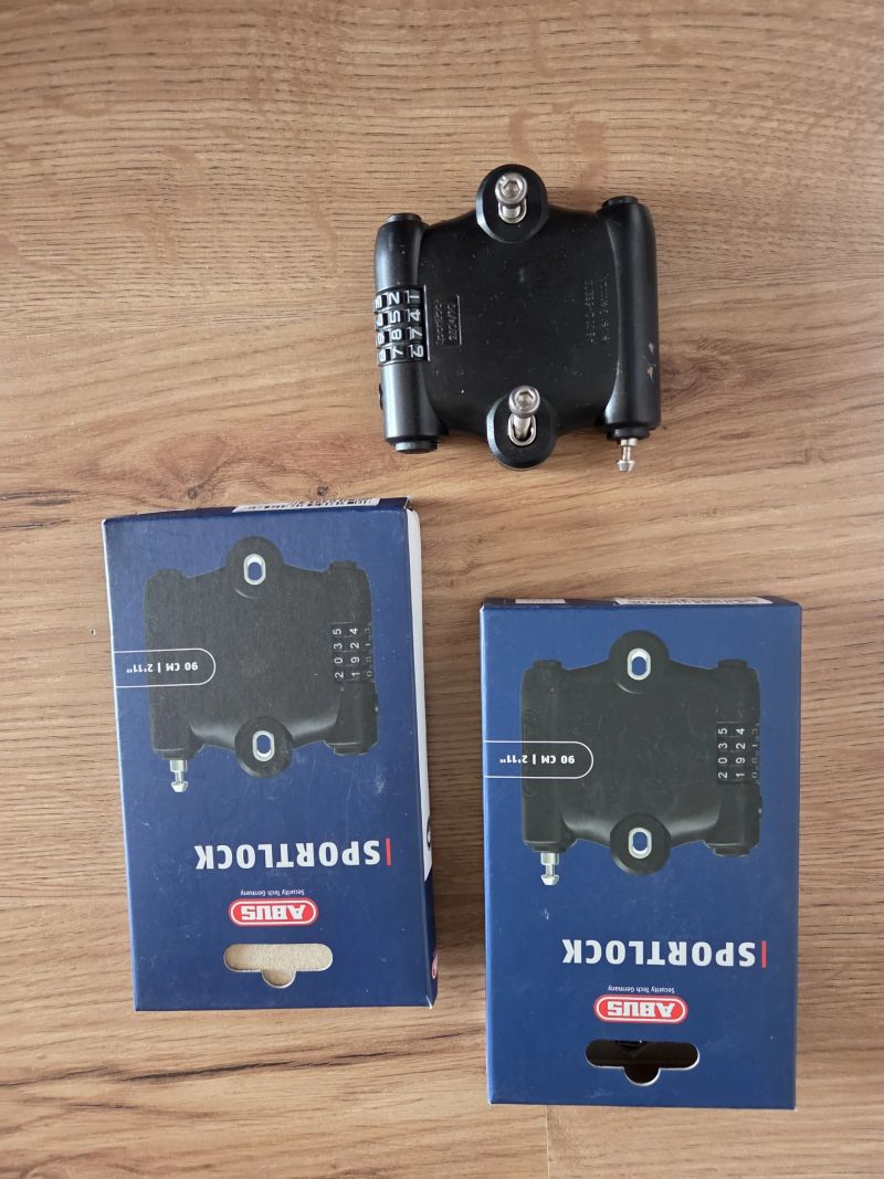 3ks Abus sportflex zámky 