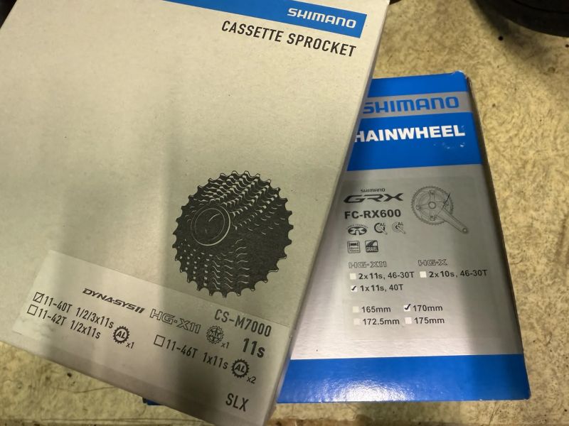 Kliky Shimano GRX FC-RX600, 11s